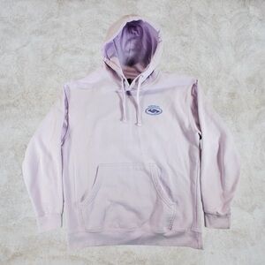 Quiksilver‎ Hoodie Mens Large Light Purple Y2K Double Sided Surf Grunge Pullover